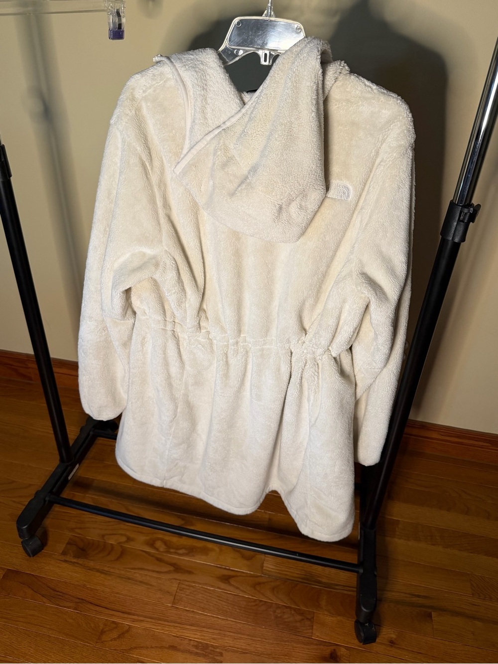 The North Face Cream Plush Hooded Teddy Jacket - Picture 6 of 7